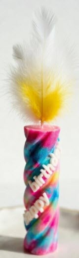 Just Birthdays Firey Candle Cat Toy Plush