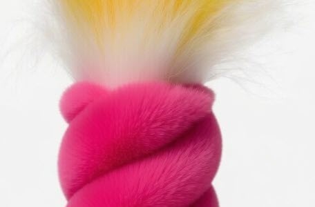 Just Birthdays Firey Candle Cat Toy Plush