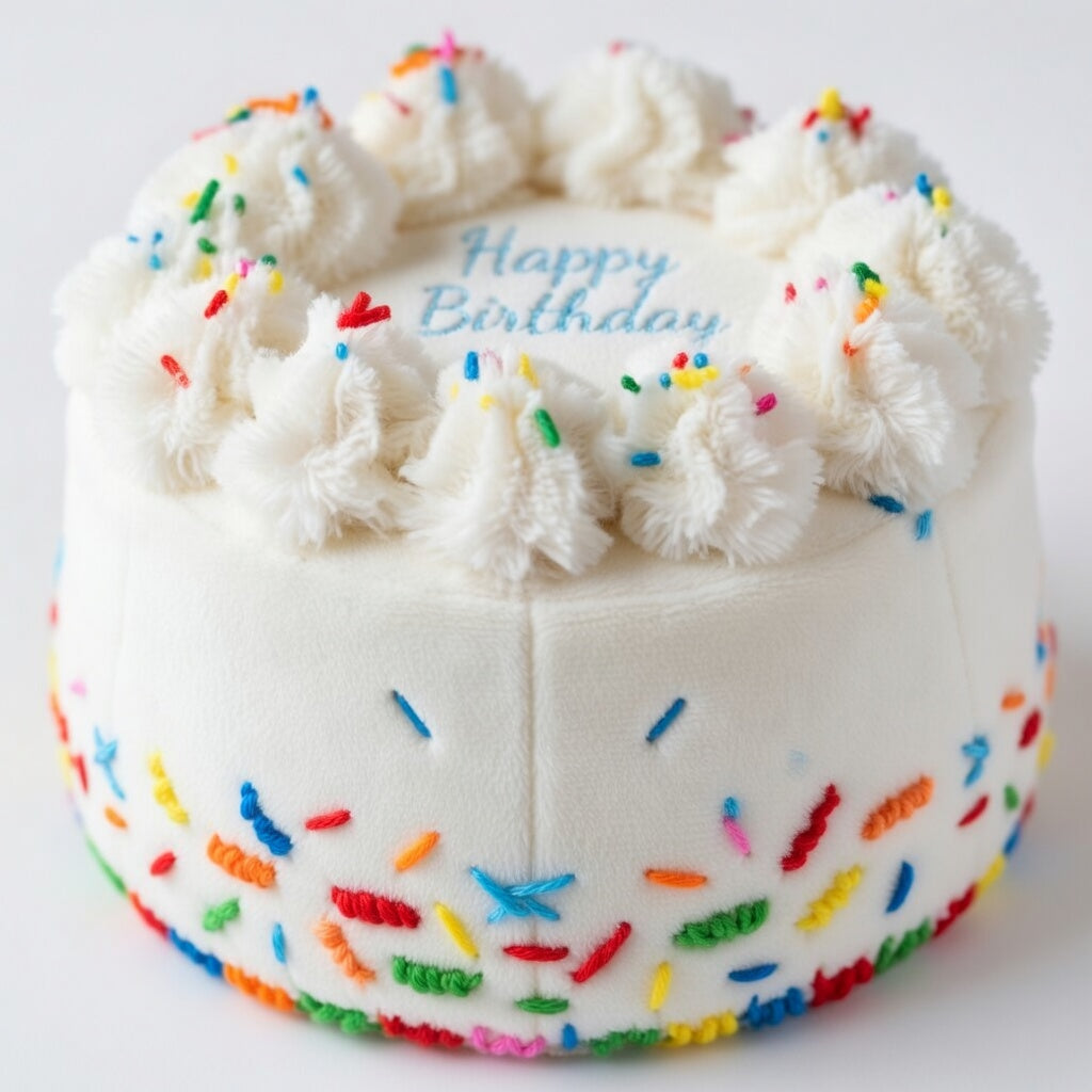 Just Birthdays Pawty Cake Dog Toy Plush